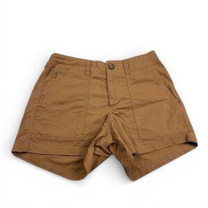 Duck Camp Womens Utility High Rise Gruene Chino Shorts Brown Outdoor Hiking M